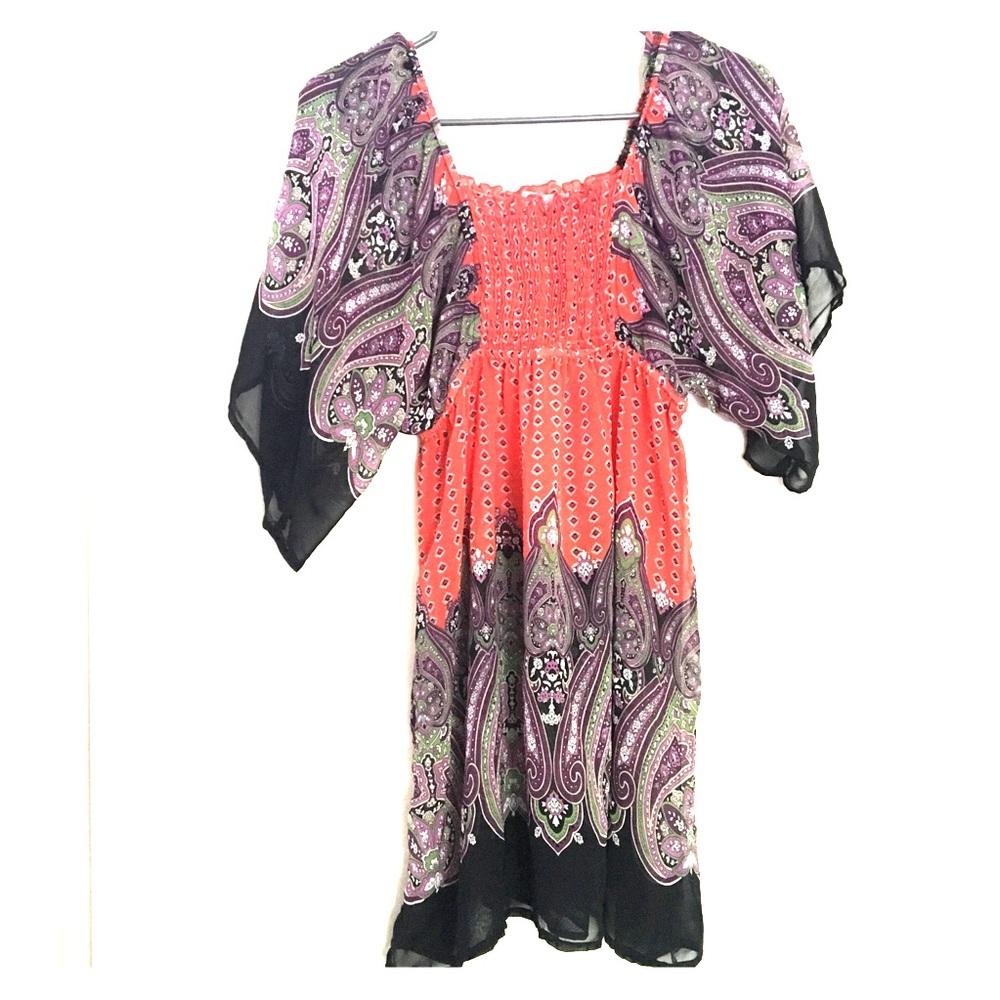 Boho paisley dress size S/M